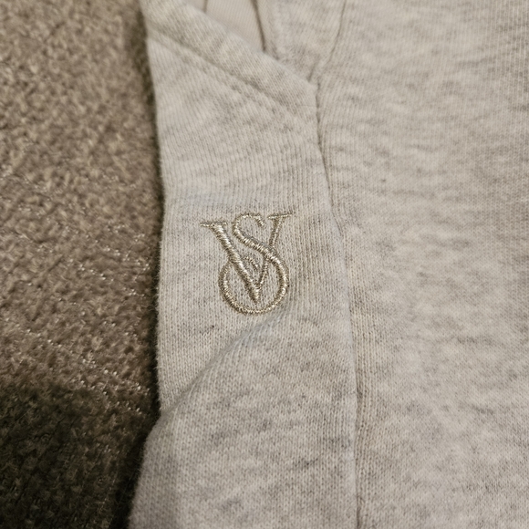 Victoria Secret Wide Leg Cozy Gray Sweatpants - Picture 2 of 5